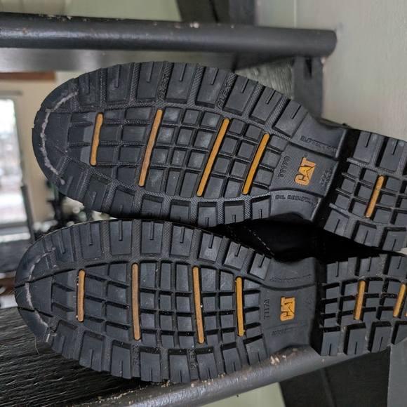 Like New! Caterpillar Women's Echo Steel Toe Black Leather Boots - Picture 5 of 5